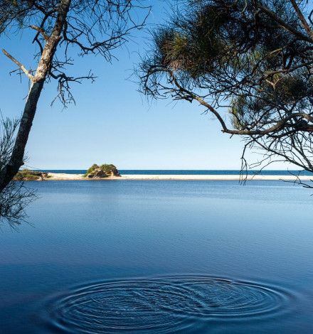 Smiths Lake where lake meets the sea