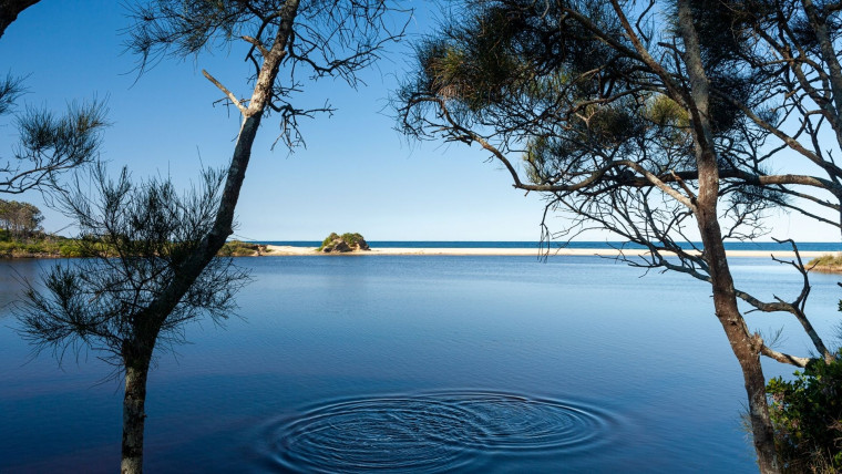 Smiths Lake where lake meets the sea